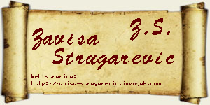 Zaviša Strugarević vizit kartica